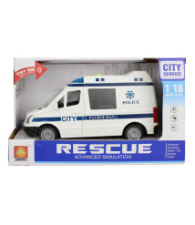 Mașină cu inerție 1:16 "Police Van" (lumini, sunete)